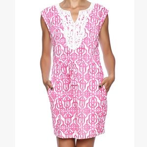 Mudpie Pink Lace Detail Dress